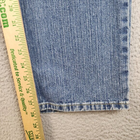 Y2K Boys Relaxed Fit Jeans Boys 18 Husky Straight Faded Adjustable Denim Pants - Picture 7 of 12